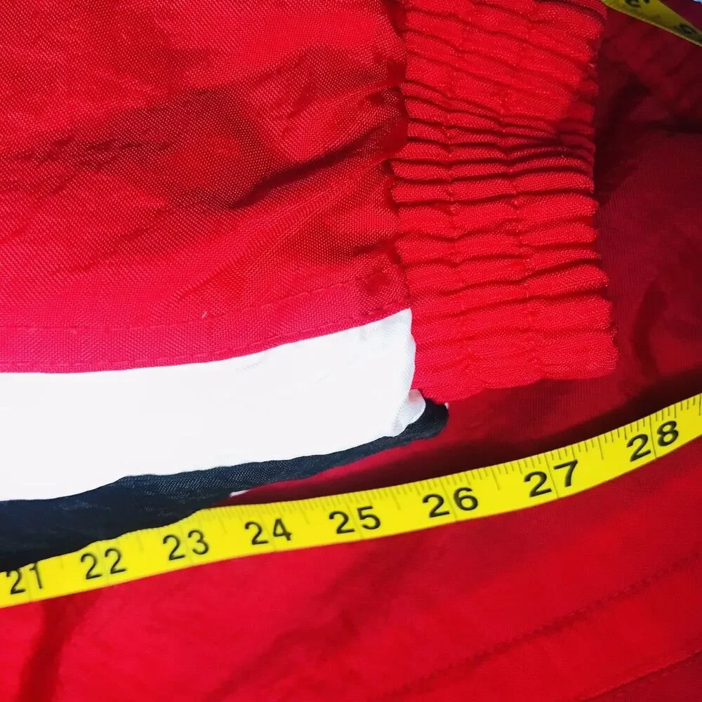 Reebok Vtg Reversible Jacket Hooded RARE Ski Puffer XL Red Wisconsin Winter Y2K